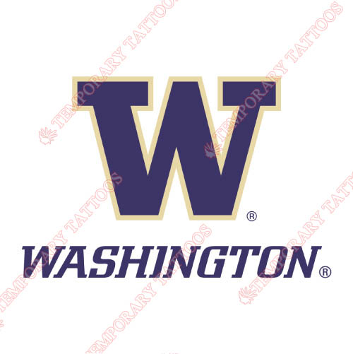 Washington Huskies Customize Temporary Tattoos Stickers NO.6895